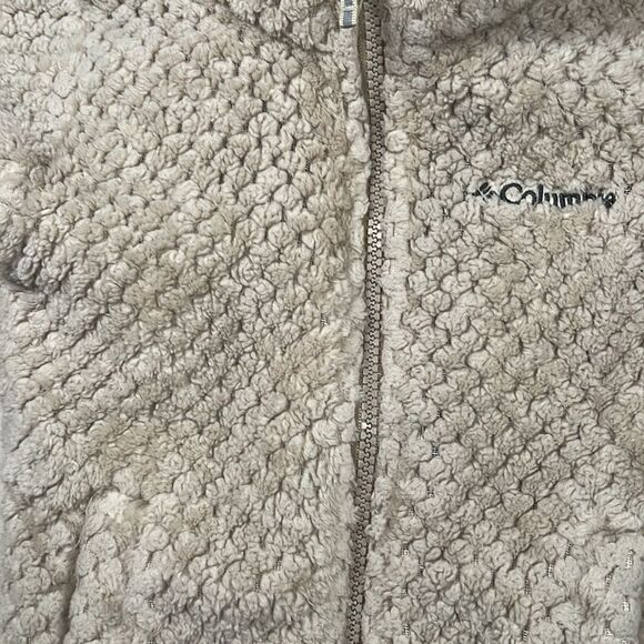 Columbia Kids Cream Fleece Jacket - Picture 2 of 6